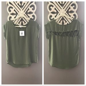 Blouse with Detailed Back NWT